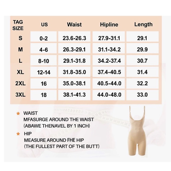 New Waist Trainer Bodysuit Tummy Control Body Shaper Open Bust Shapewear, 3XL - Picture 4 of 14